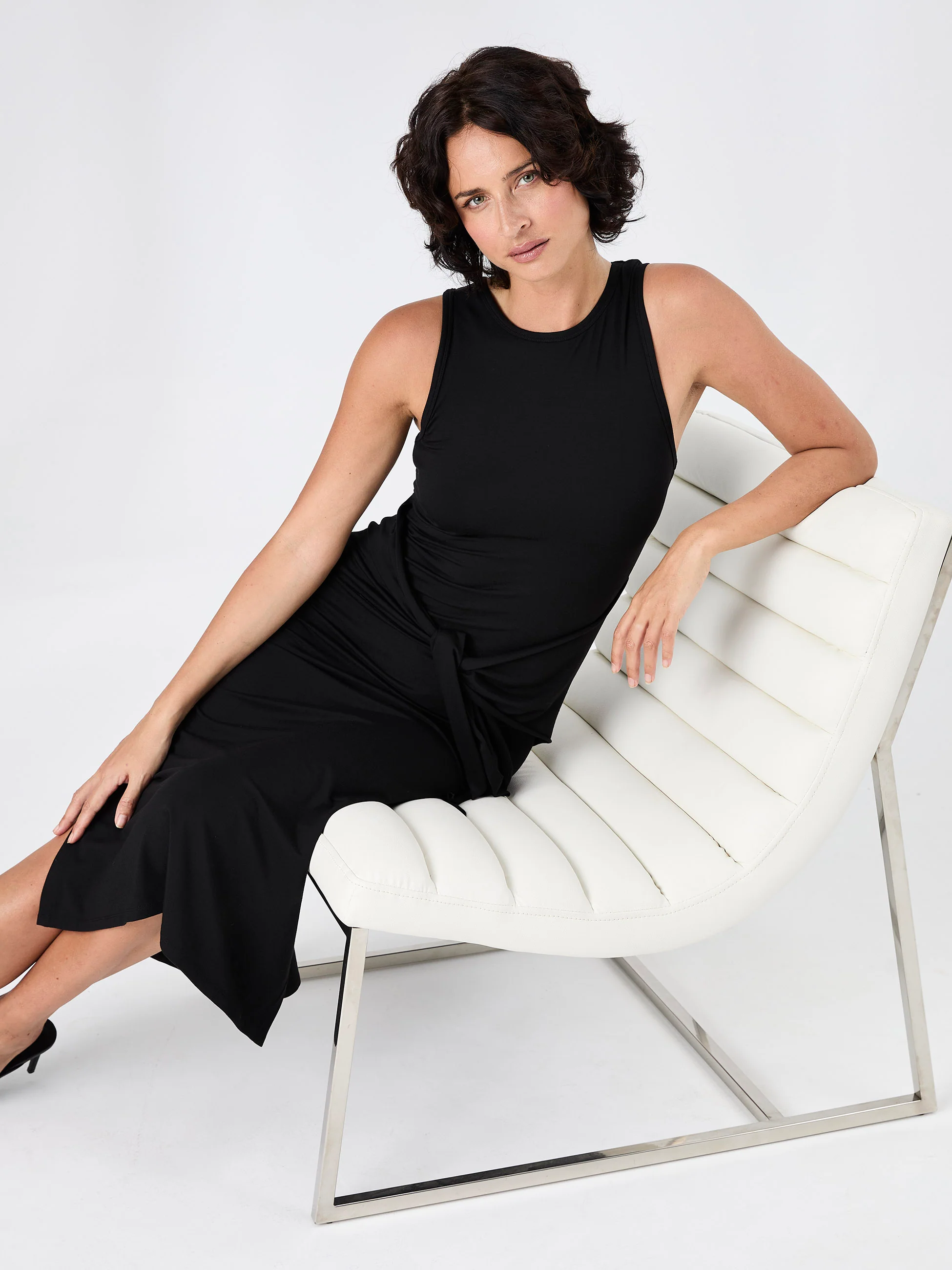 Athena Dress - Black - Image 7