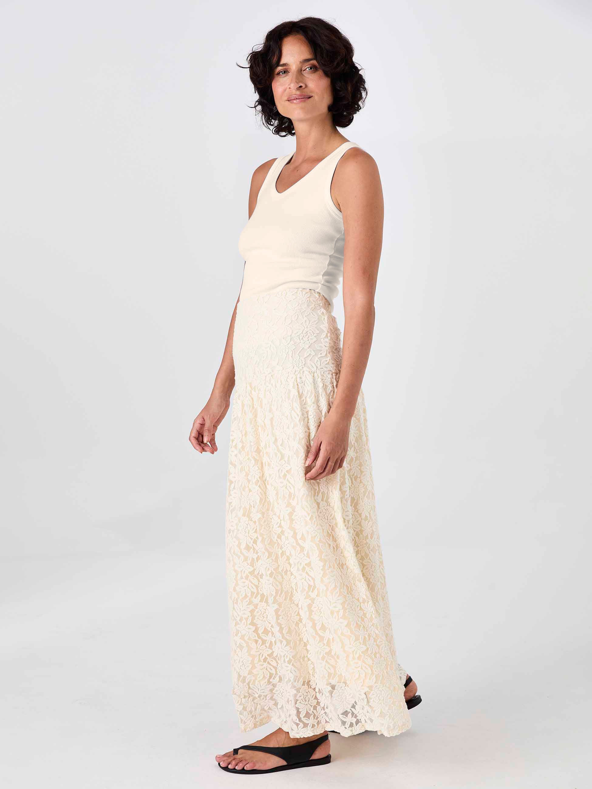 Chantelle Lace Skirt - Antique white - Image 4