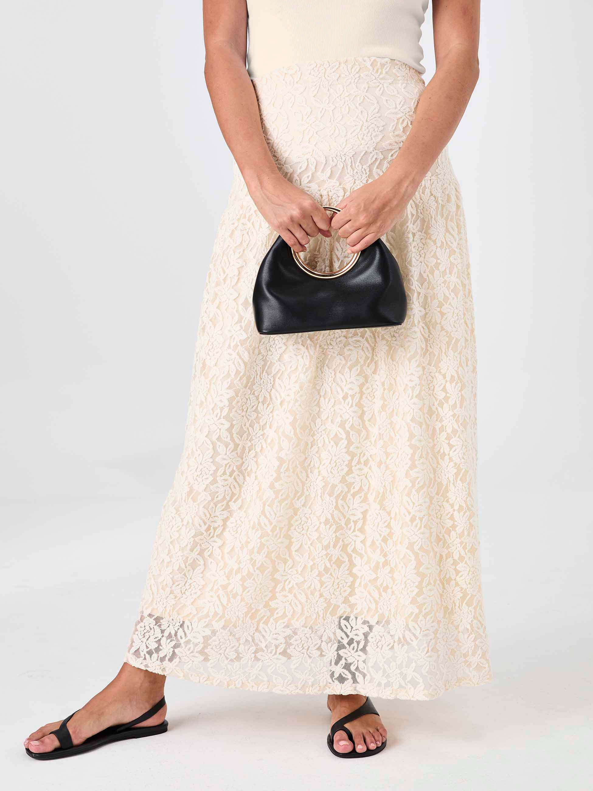 Chantelle Lace Skirt - Antique white - Image 6
