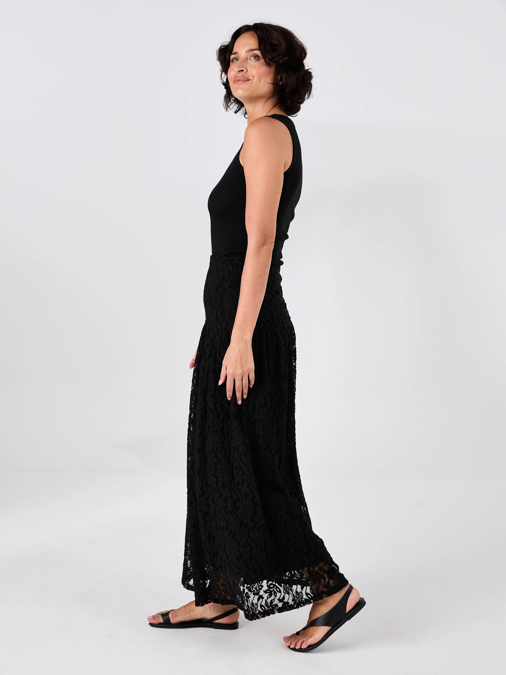 Chantelle Lace Skirt - Black - Image 3