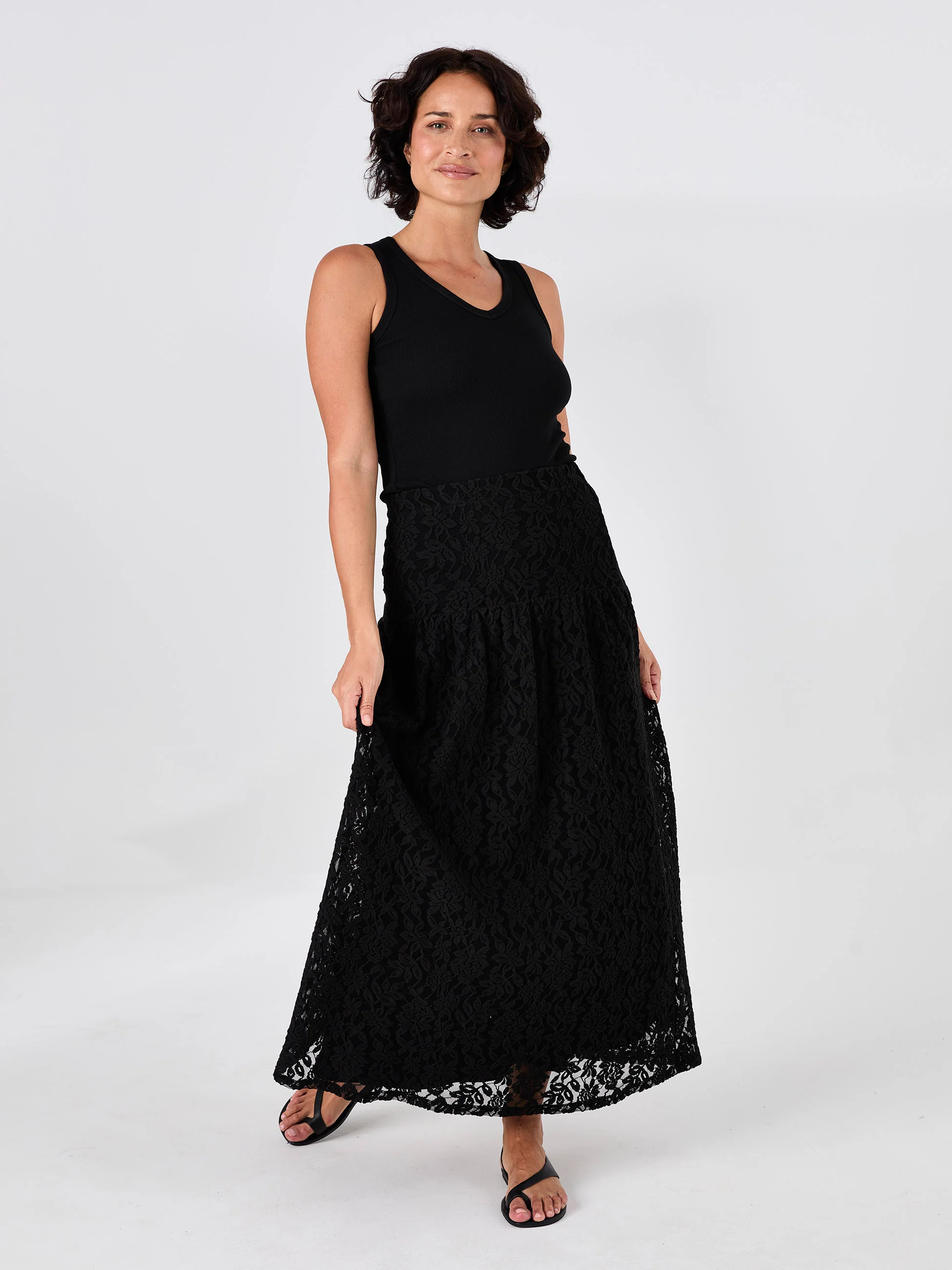Chantelle Lace Skirt - Black - Image 4