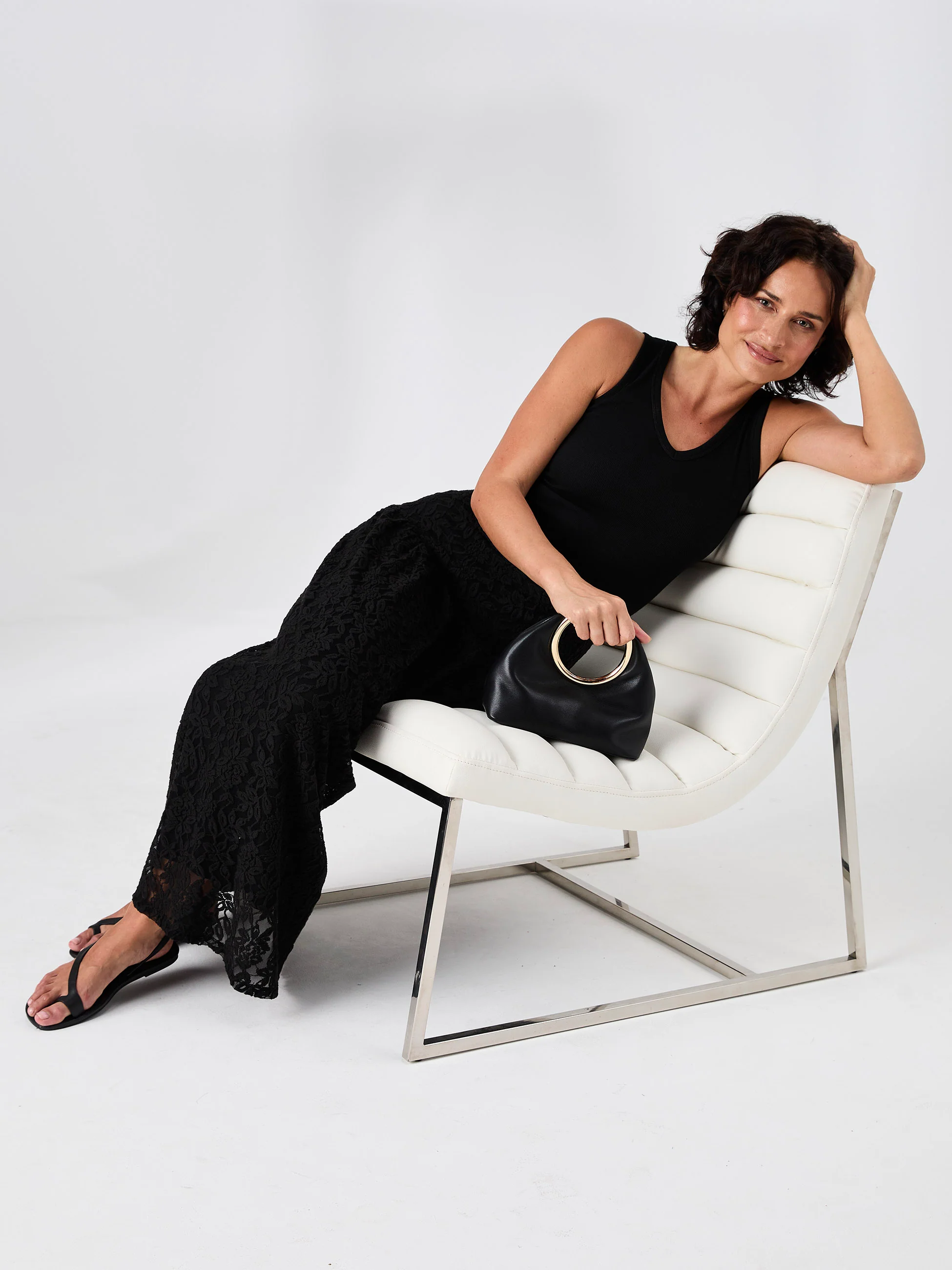 Chantelle Lace Skirt - Black - Image 5