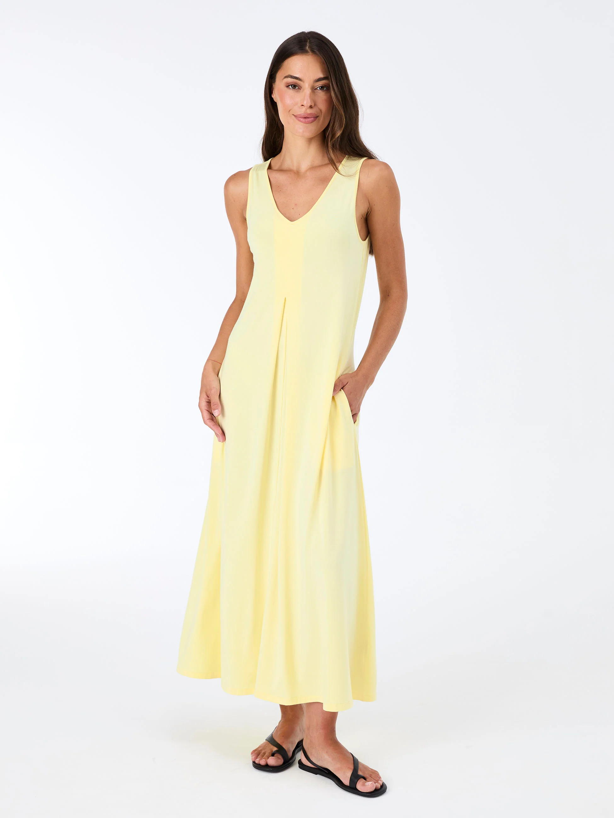 Dione Dress - Pale Yellow - Image 4