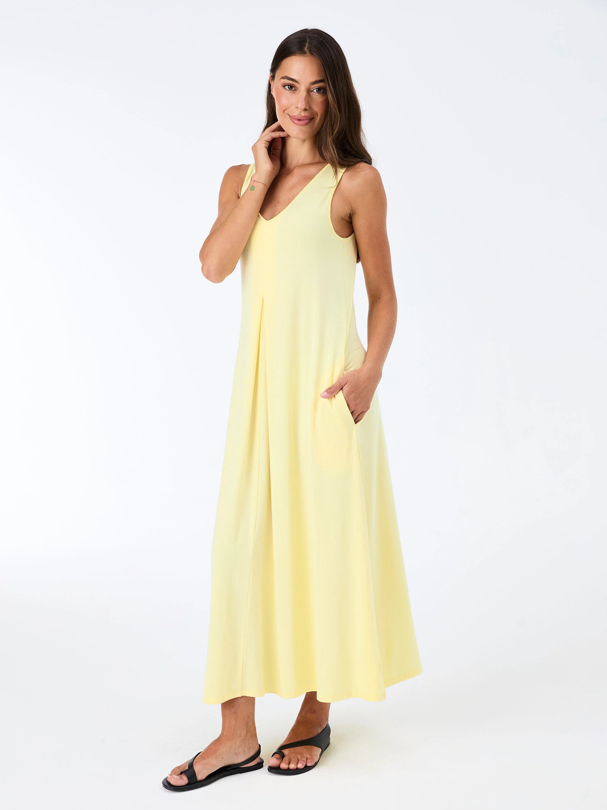 Dione Dress - Pale Yellow - Image 5