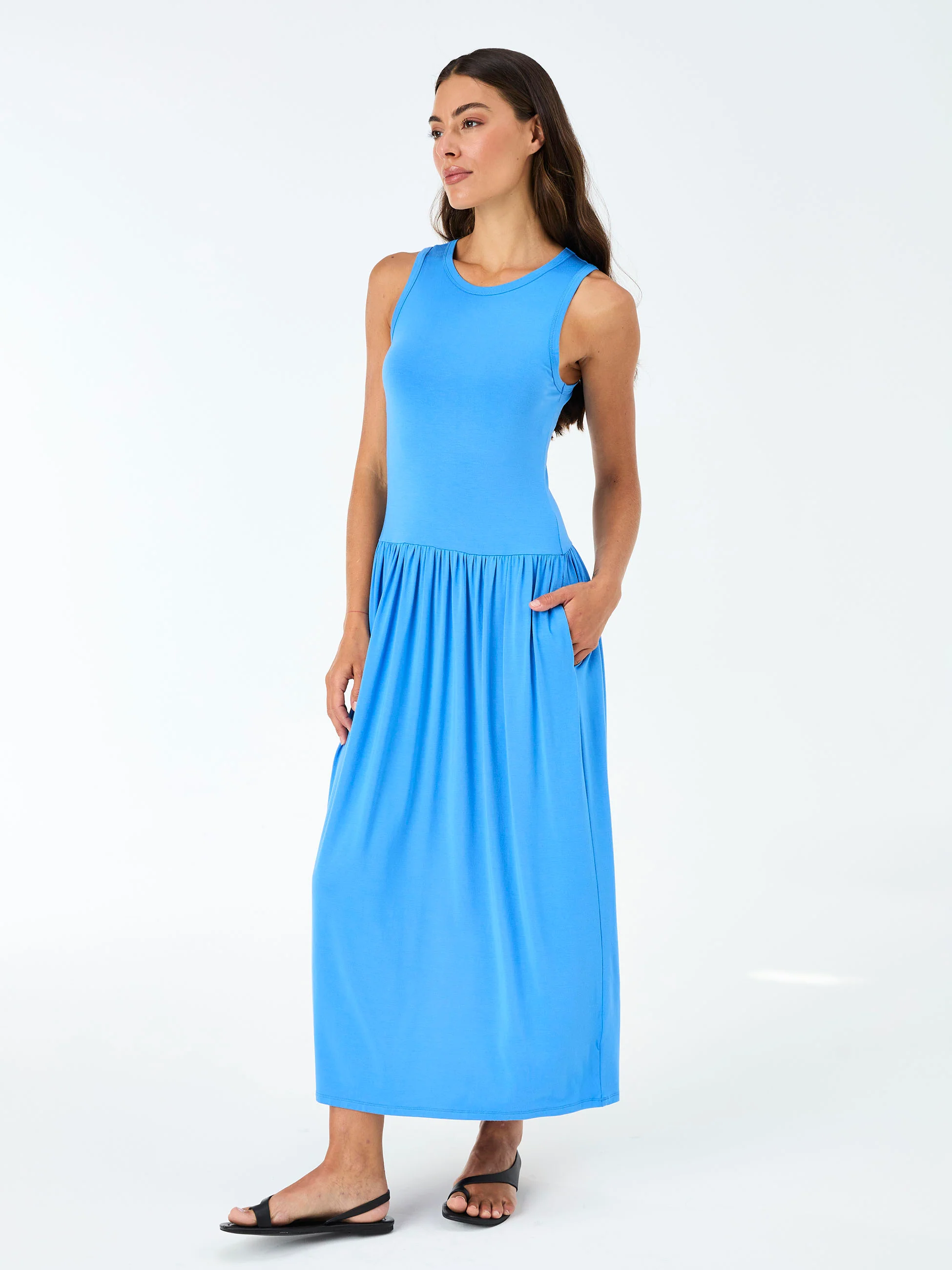 Essential Maxi Dress - Cobalt - Image 6