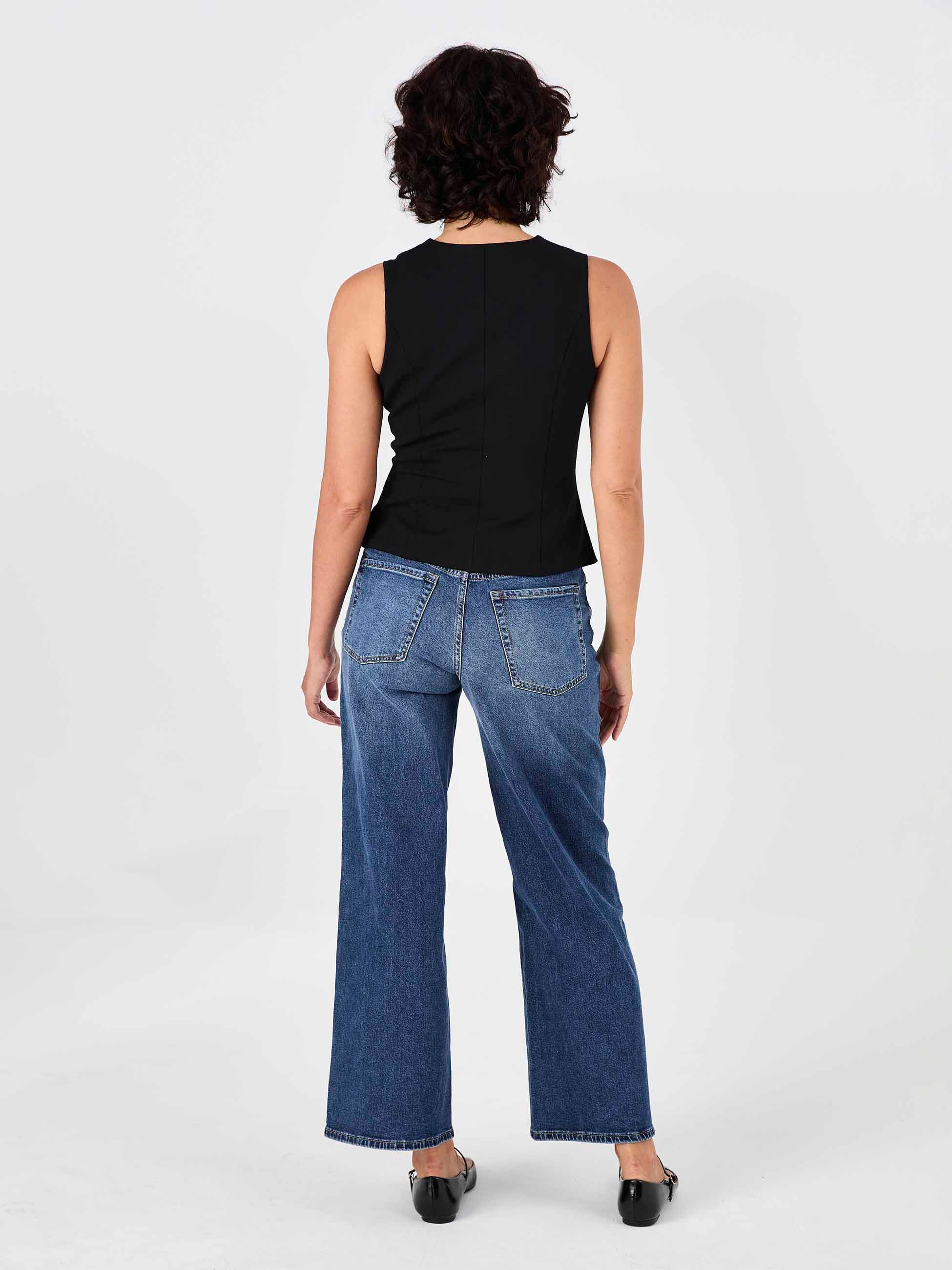 Fitted Waistcoat - Black - Image 4