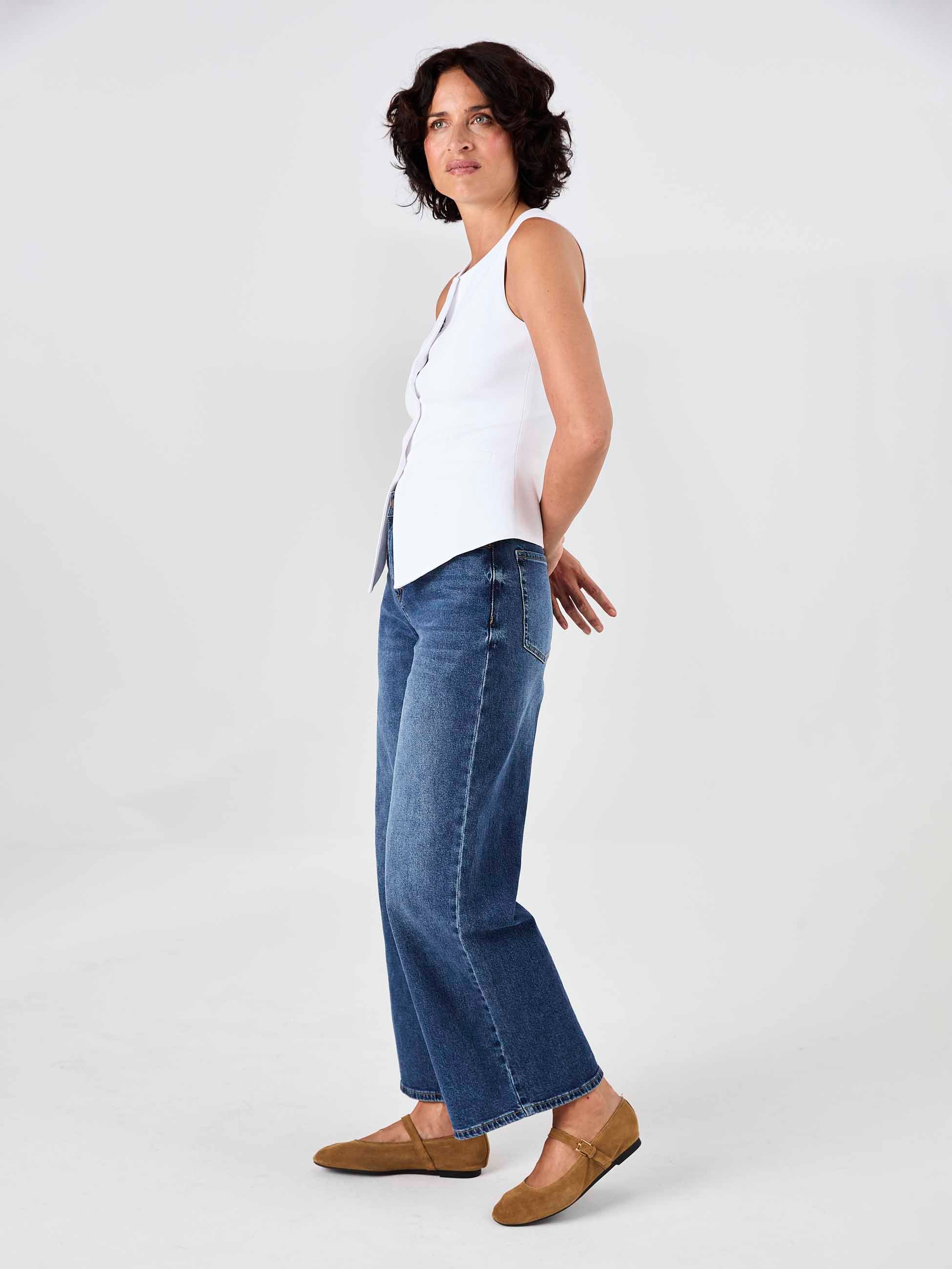 Fitted Waistcoat - White - Image 3