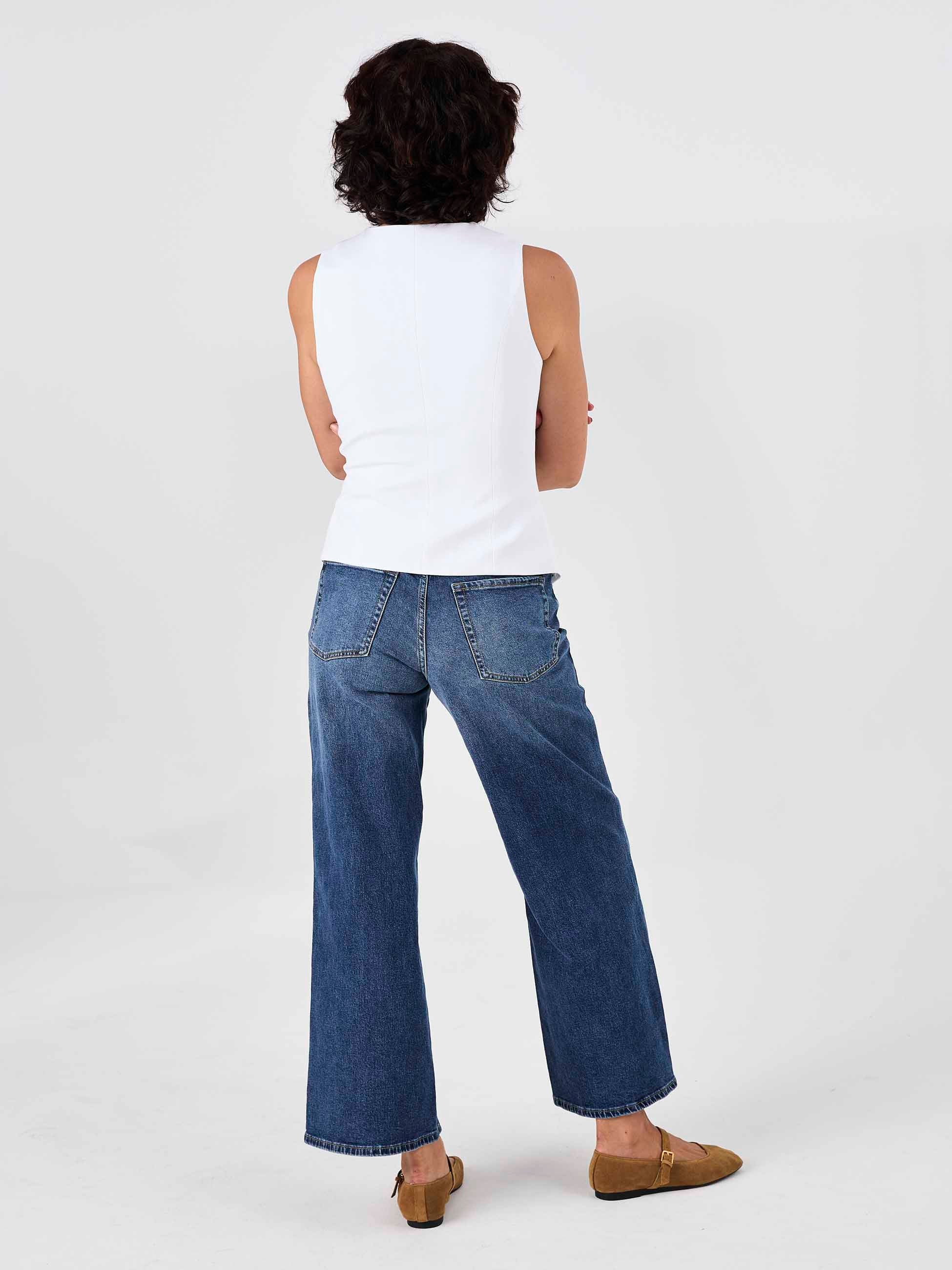 Fitted Waistcoat - White - Image 6