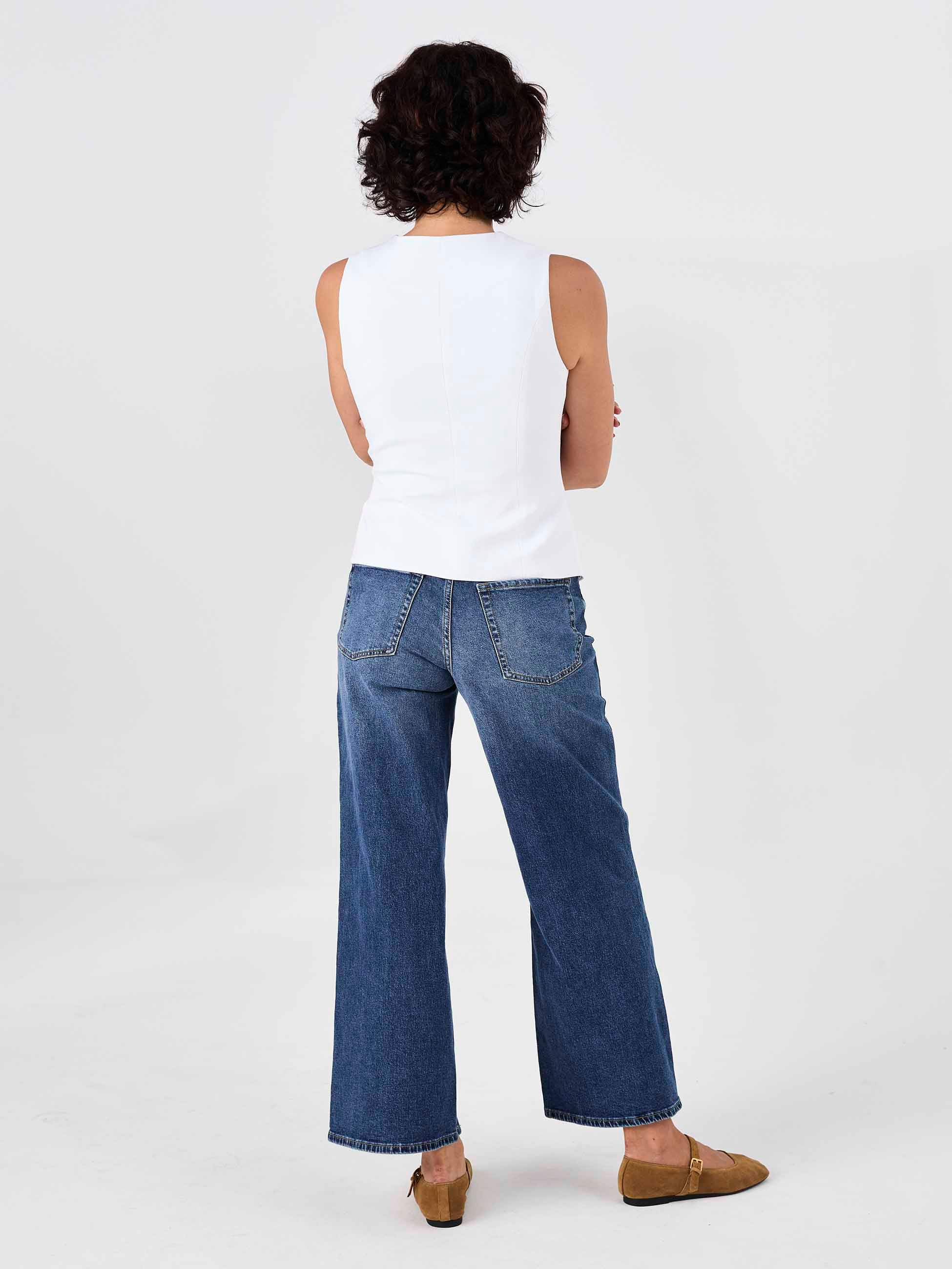 Fitted Waistcoat - White - Image 8