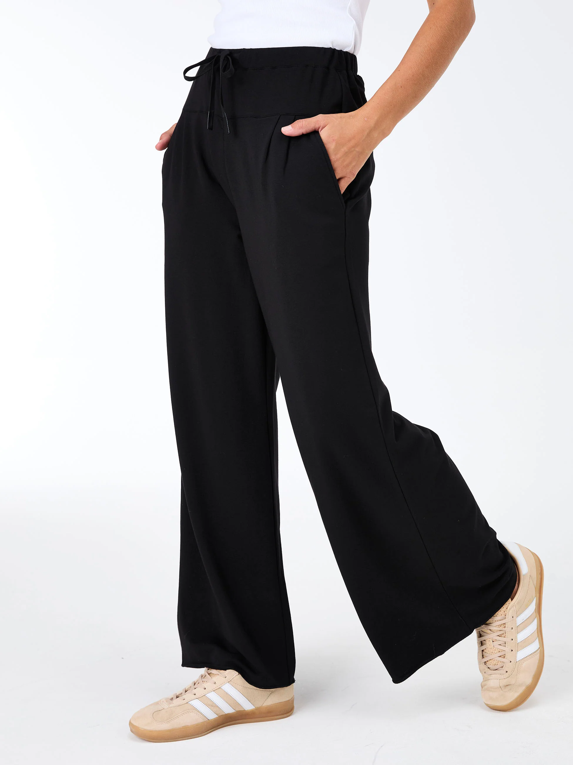 French Terry Yin Sweat Pant - Black - Image 5