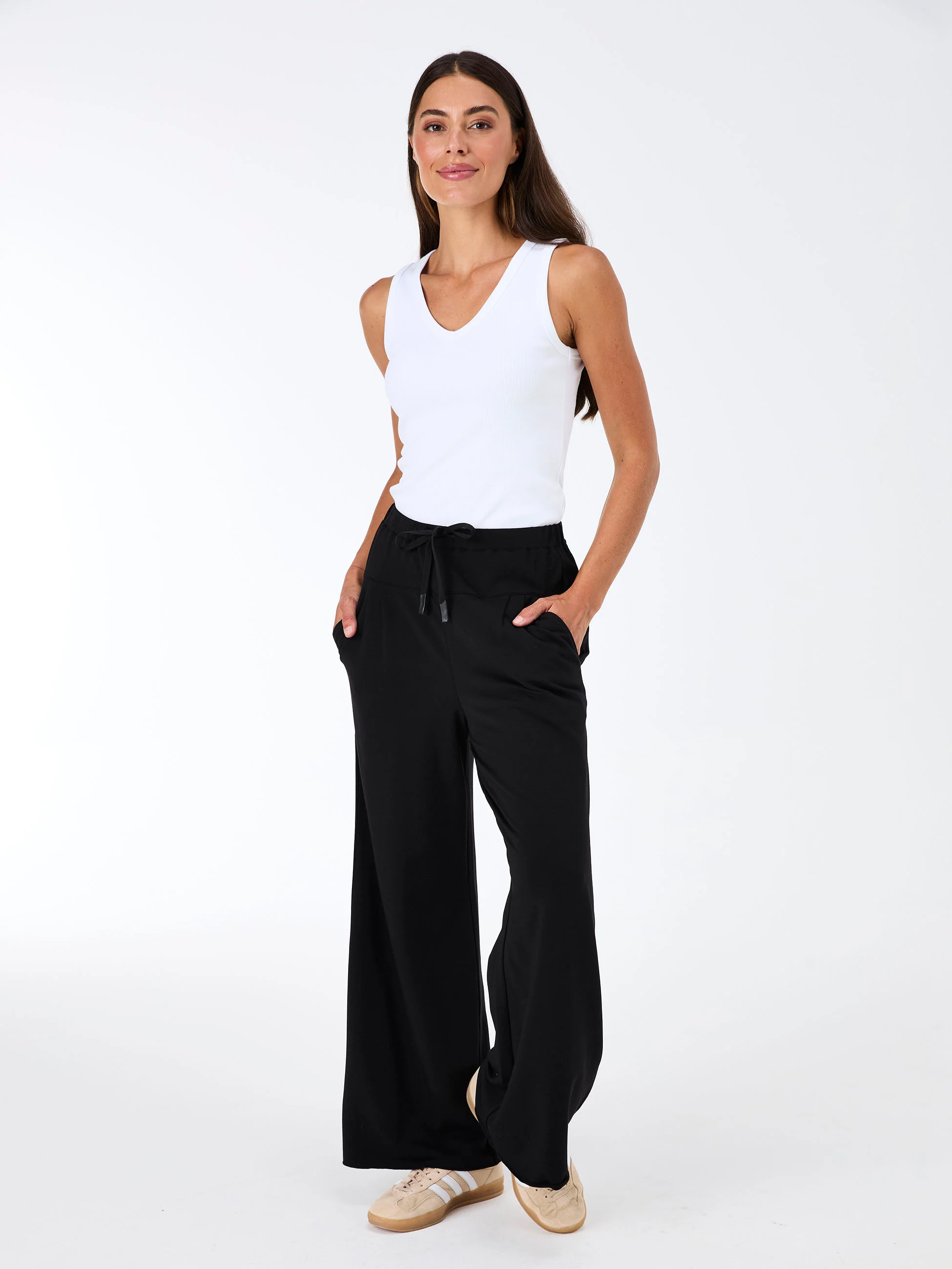 French Terry Yin Sweat Pant - Black - Image 7