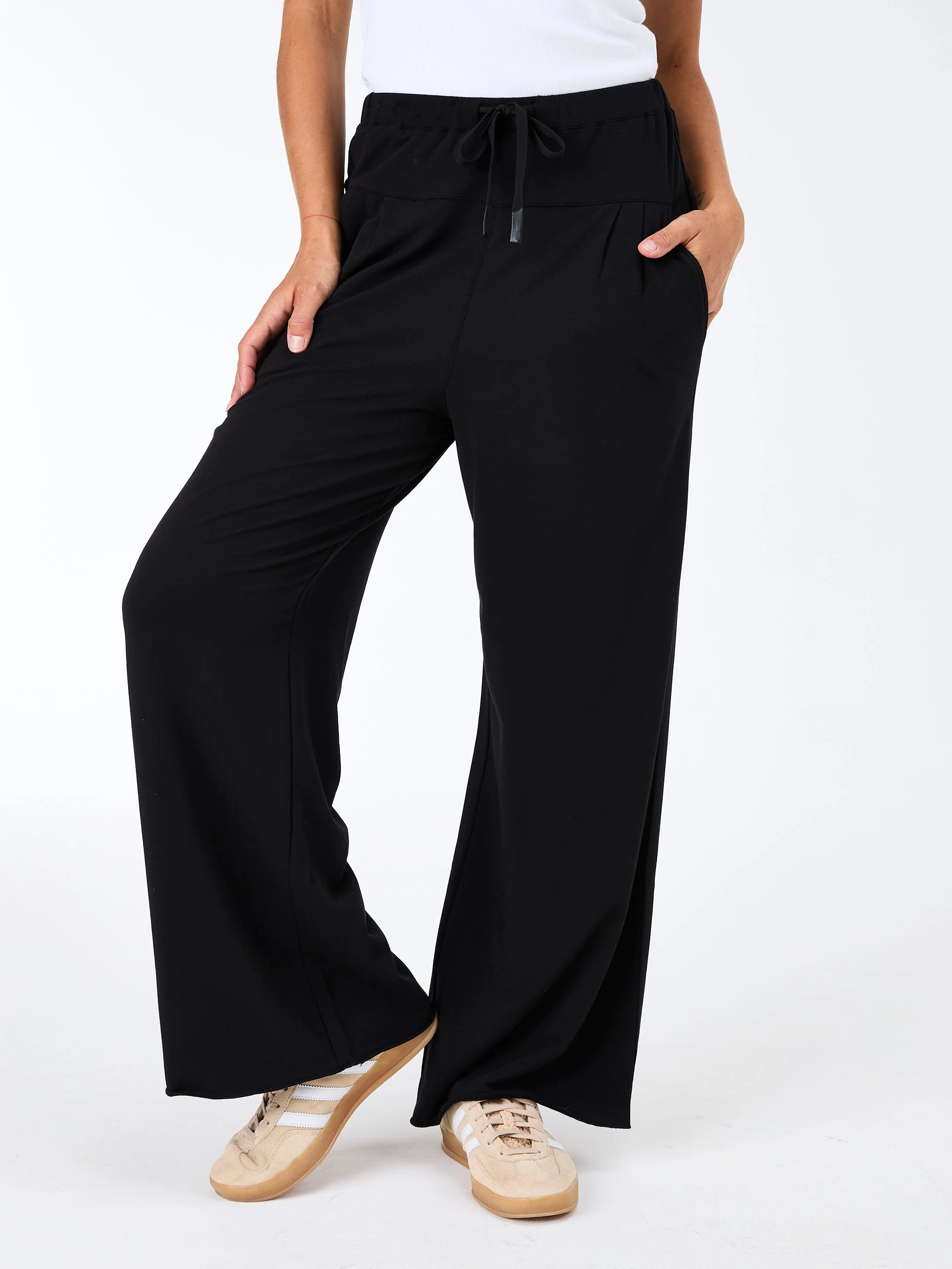 French Terry Yin Sweat Pant - Black - Image 8