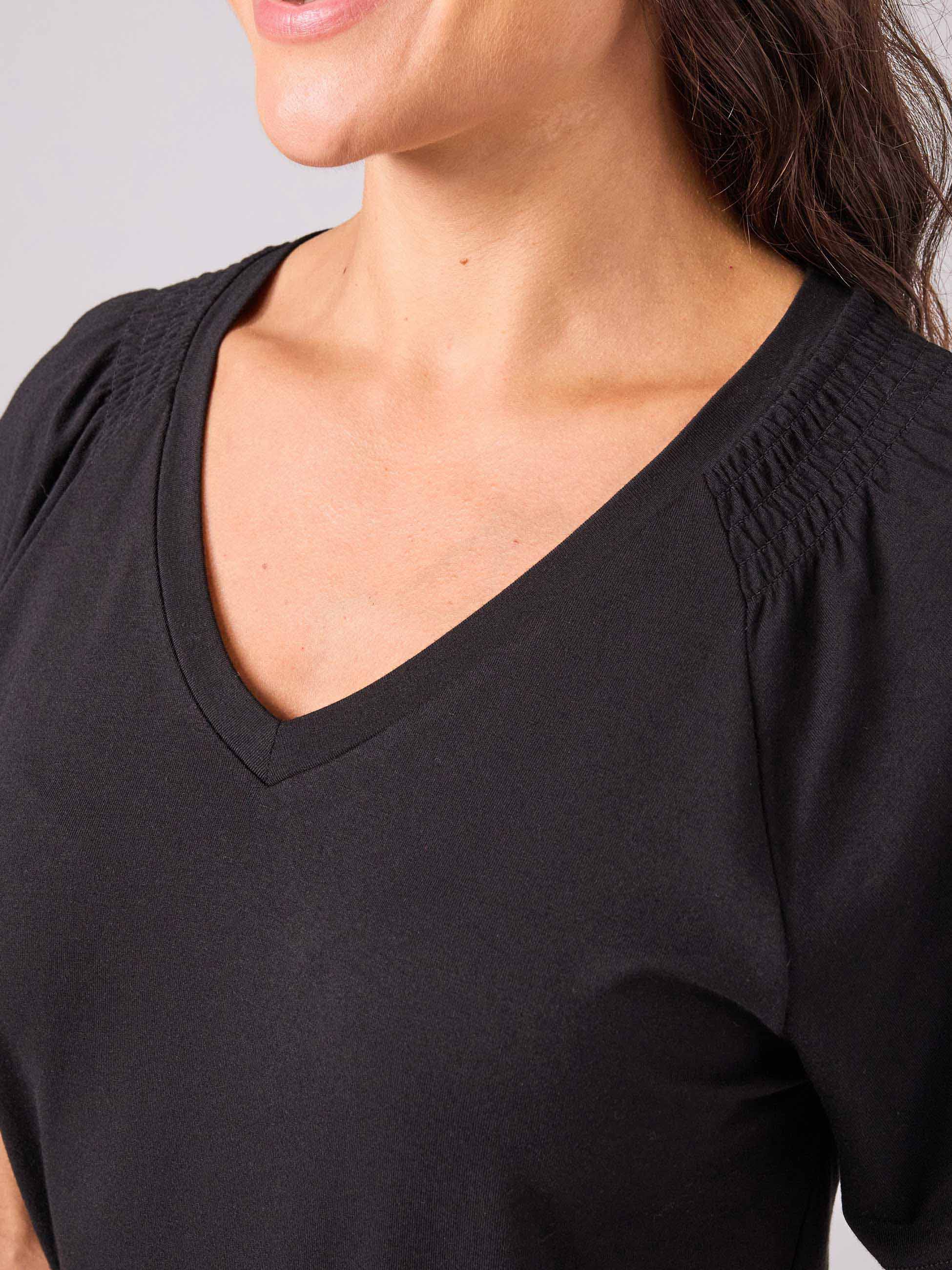 Isla Wrap Top - Black - Image 6