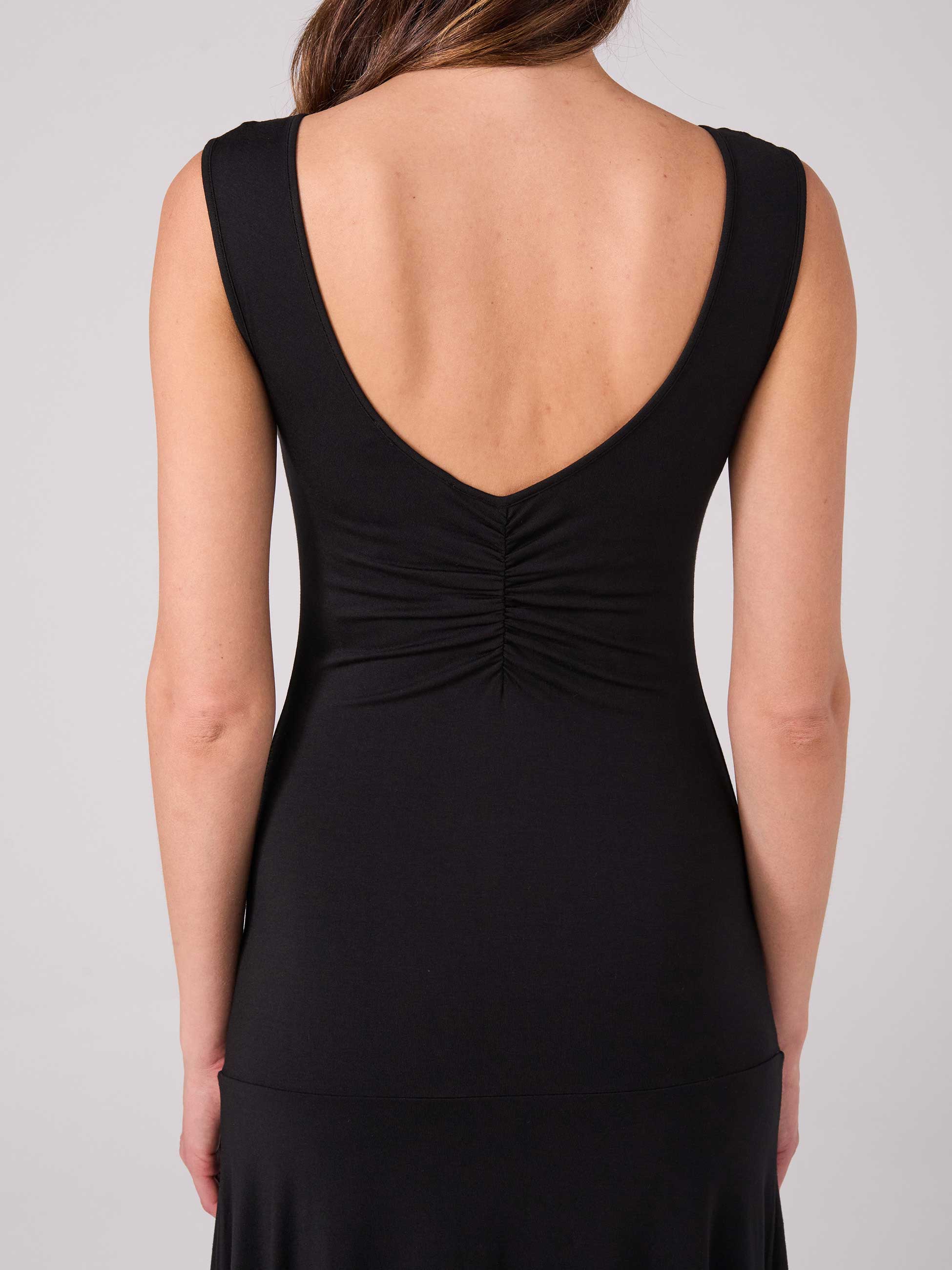 Maria Ruffle Dress - Black - Image 5