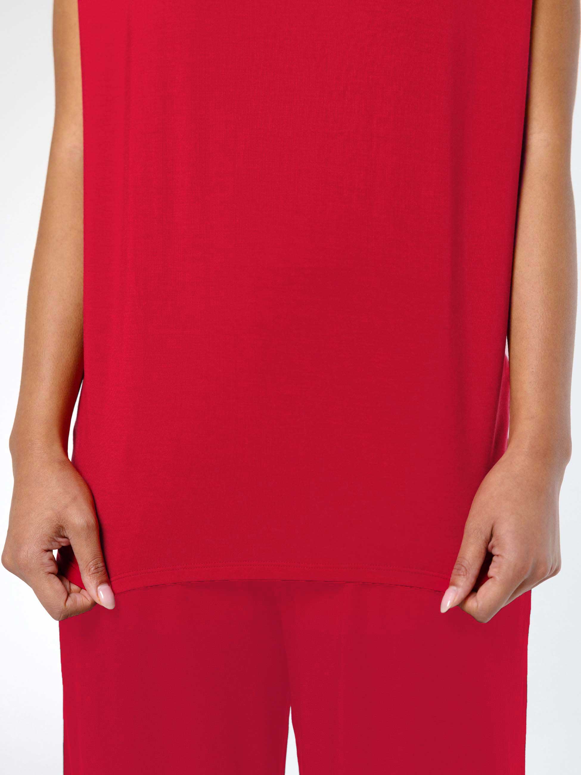 Modal Luxe Layer Tee - Cherry - Image 6