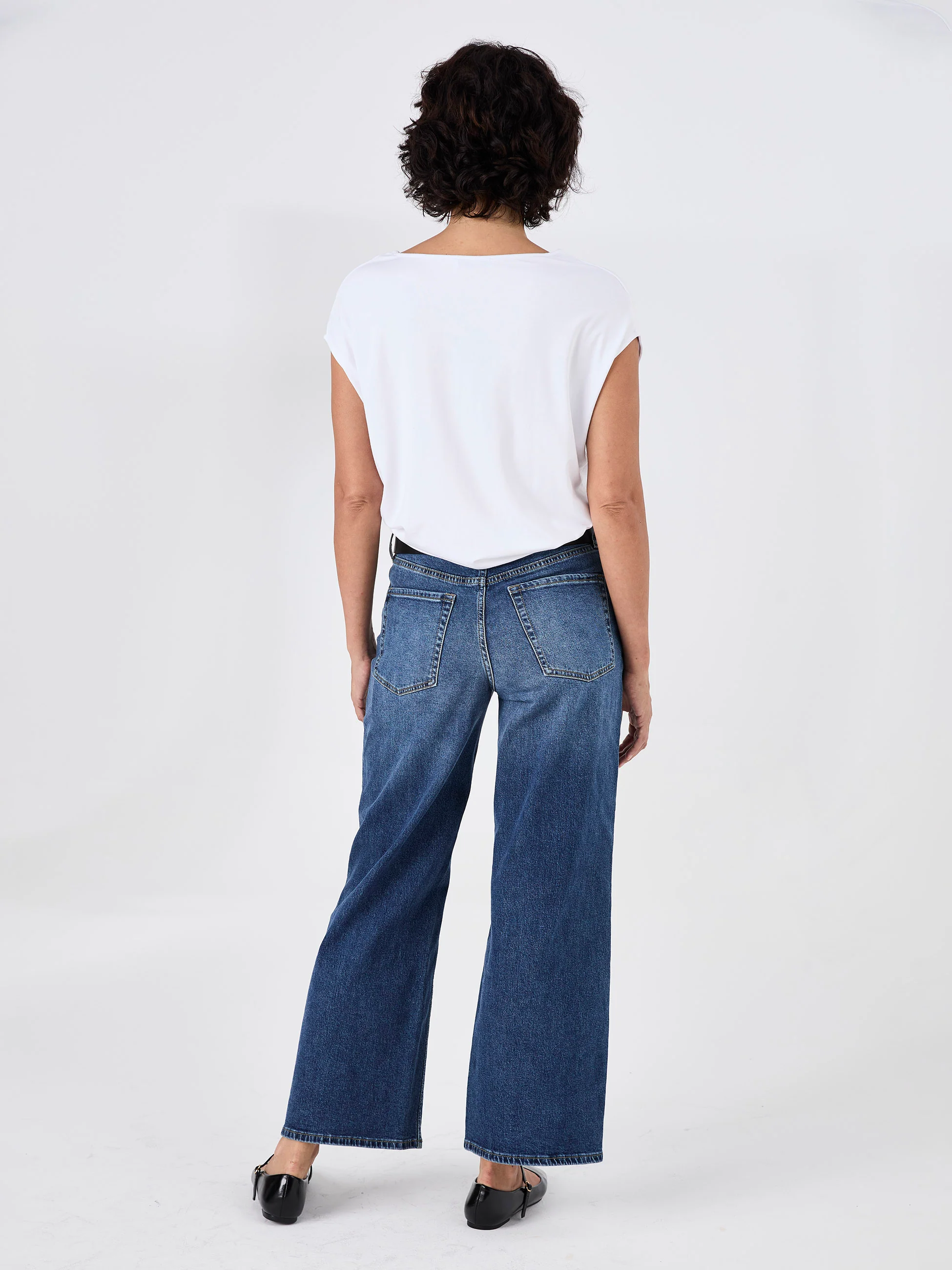 Modal Luxe Layer Tee - White - Image 6