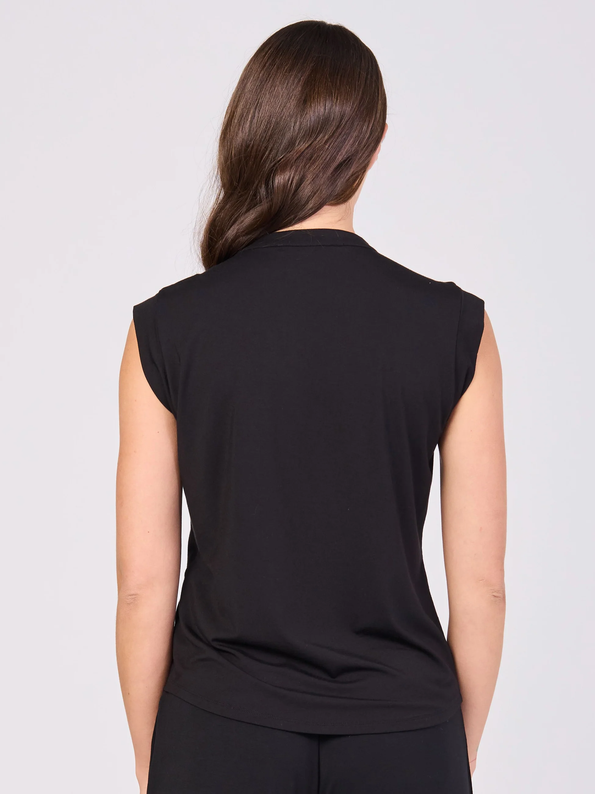 Nero Placket Tee - Black - Image 5