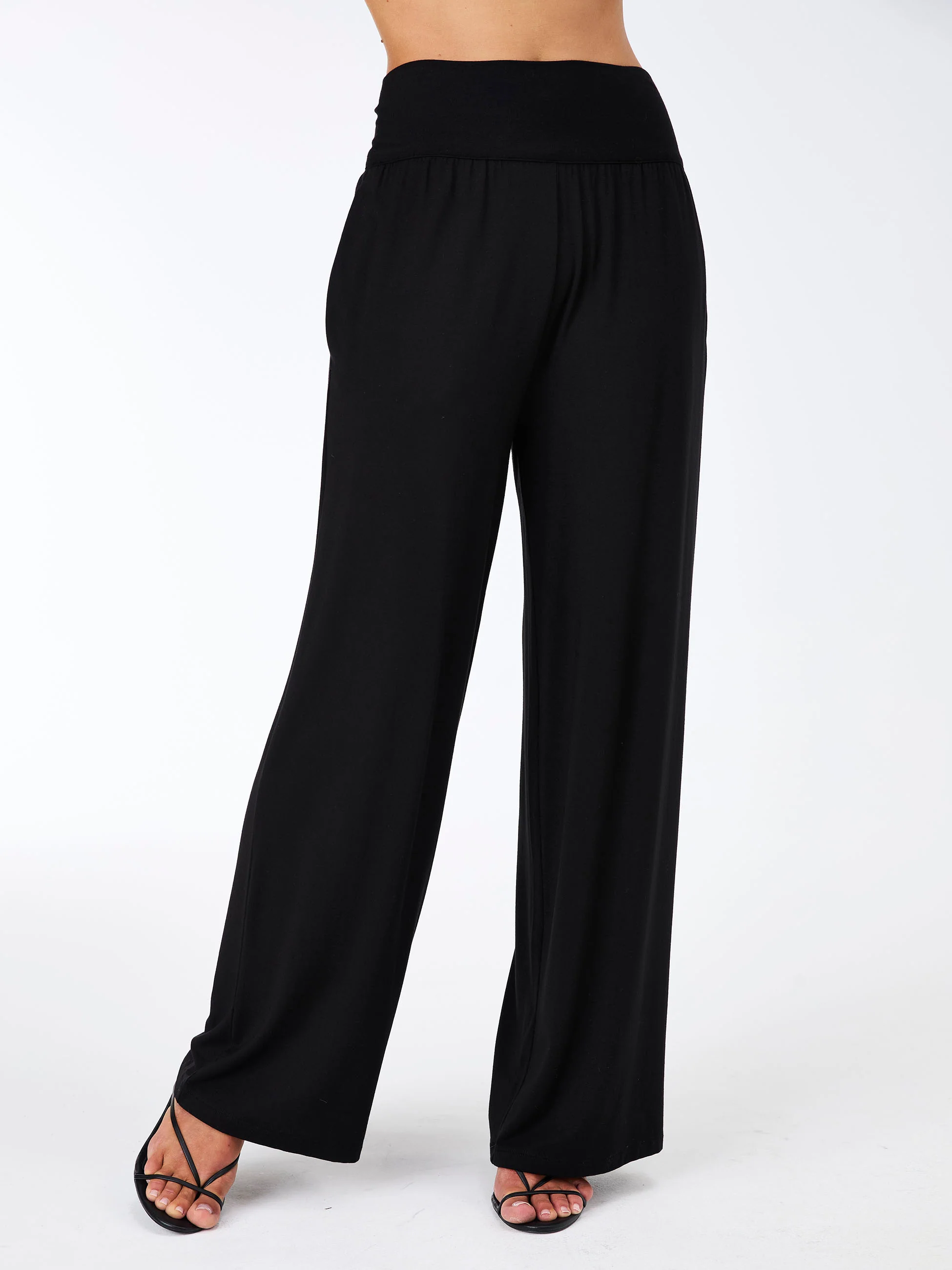Nomad Modal Wide Leg Pant - Black - Image 14