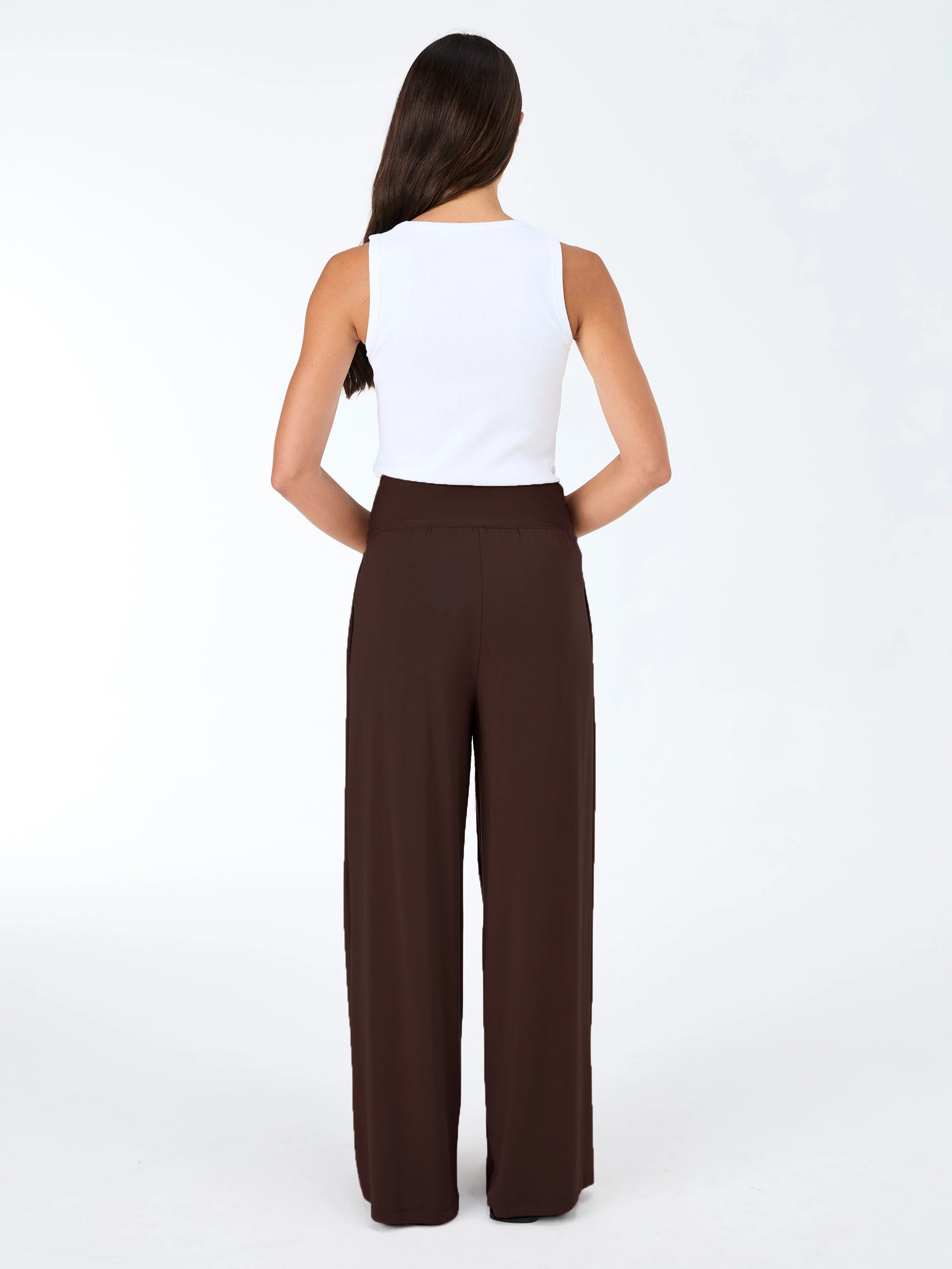 Nomad Modal Wide Leg Pant - Coffee Bean - Image 3