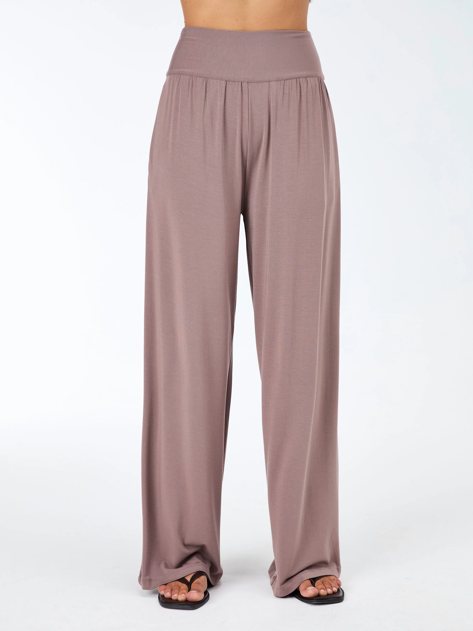 Nomad Modal Wide Leg Pant - Taupe - Image 6