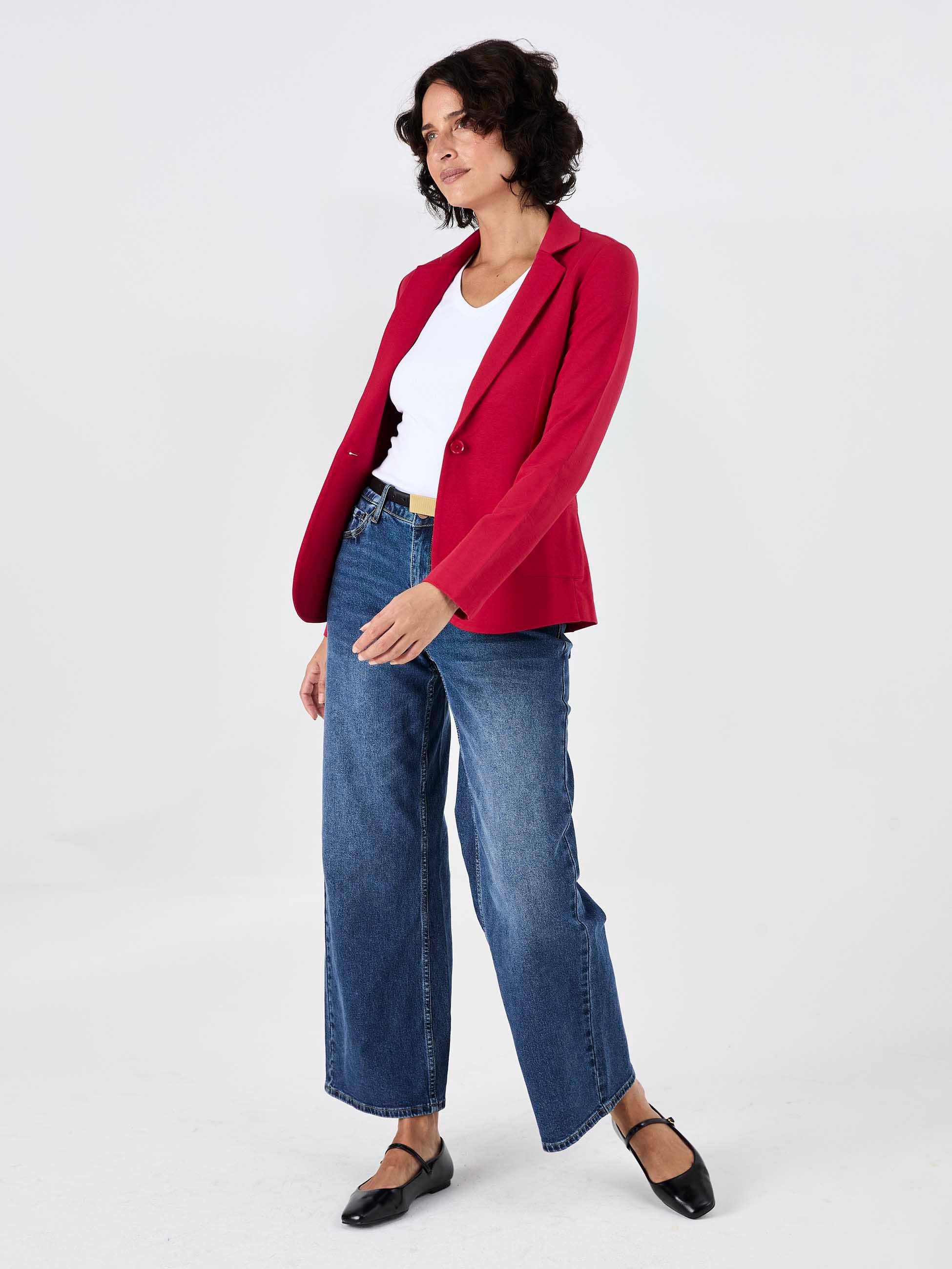 The Classic Jacket - Cherry - Image 4